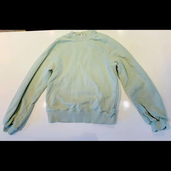 & Other Stories Mock-neck Green Pullover - Picture 1 of 3